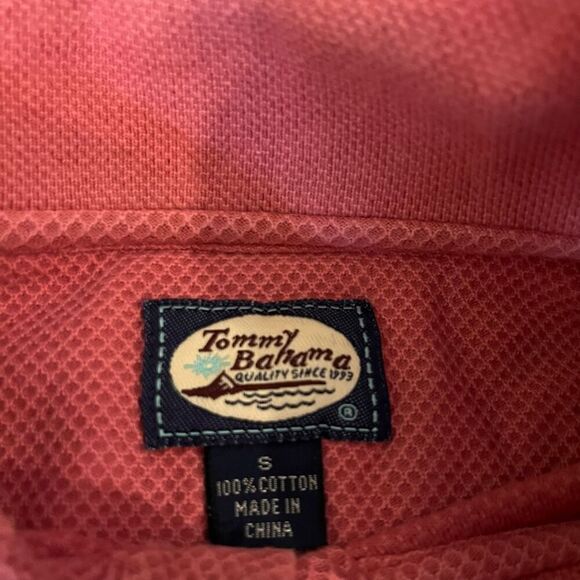 Lot of 2 Tommy Bahama Casual Polos Men Small Bin G-4 - Picture 4 of 4